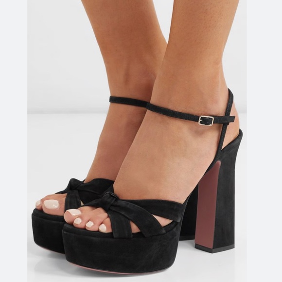 GENUINE - Baba Plateau 125 Suede Platform Sandals - Picture 1 of 10